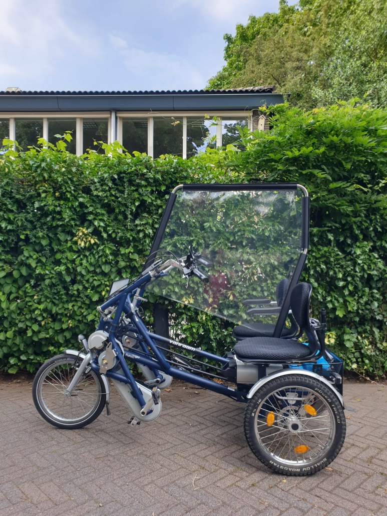 Schermen op duofiets