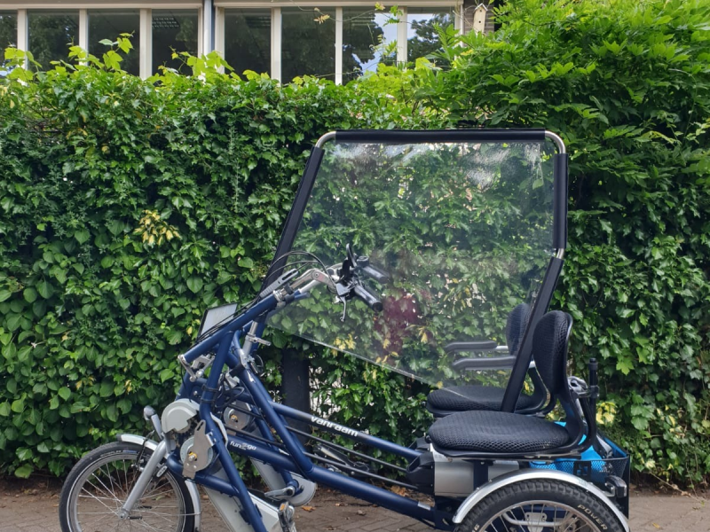Schermen op duofiets