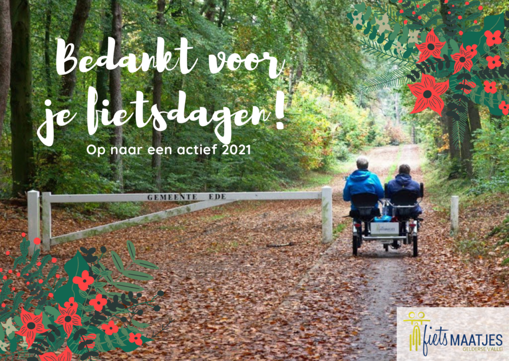 Bedankt voor je fietsdagen! Op naar een actief 2021